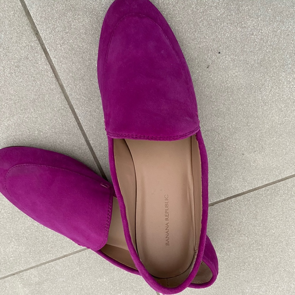 Banana republic suede loafers